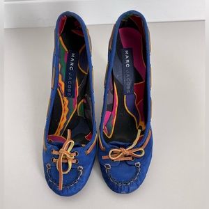 2000’s Marc Jacobs satin tie front heels 37